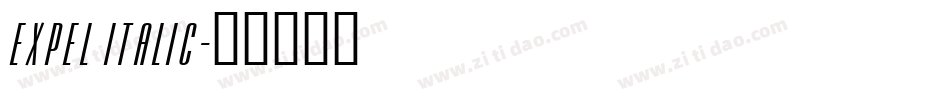 Expel Italic字体转换
